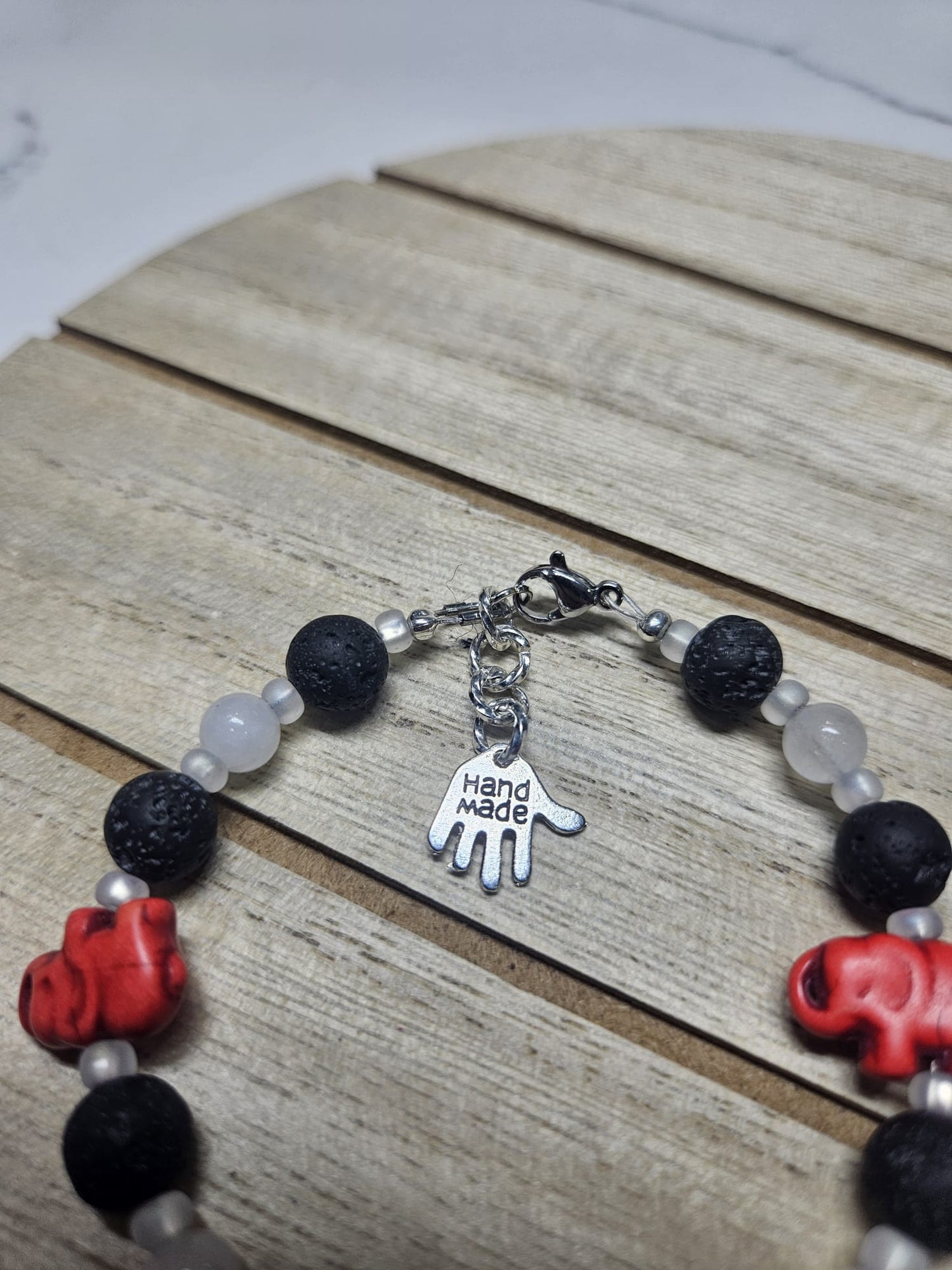 Handmade Elephant Stone Bracelet | A Fusion of Strength and Elegance