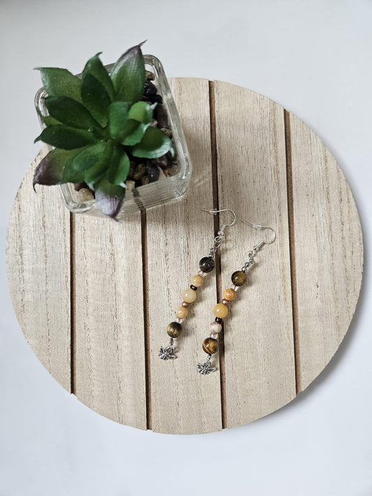 Handcrafted Honey Bee Dangle Earrings | Nature-Inspired Jewelry