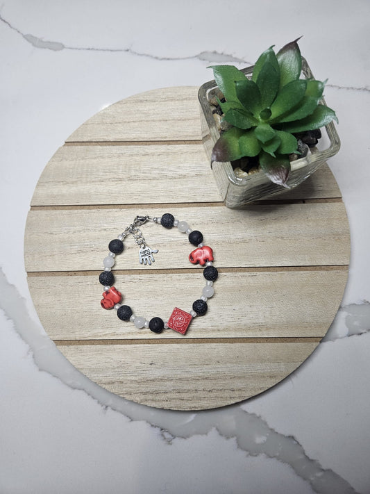 Handmade Elephant Stone Bracelet | A Fusion of Strength and Elegance