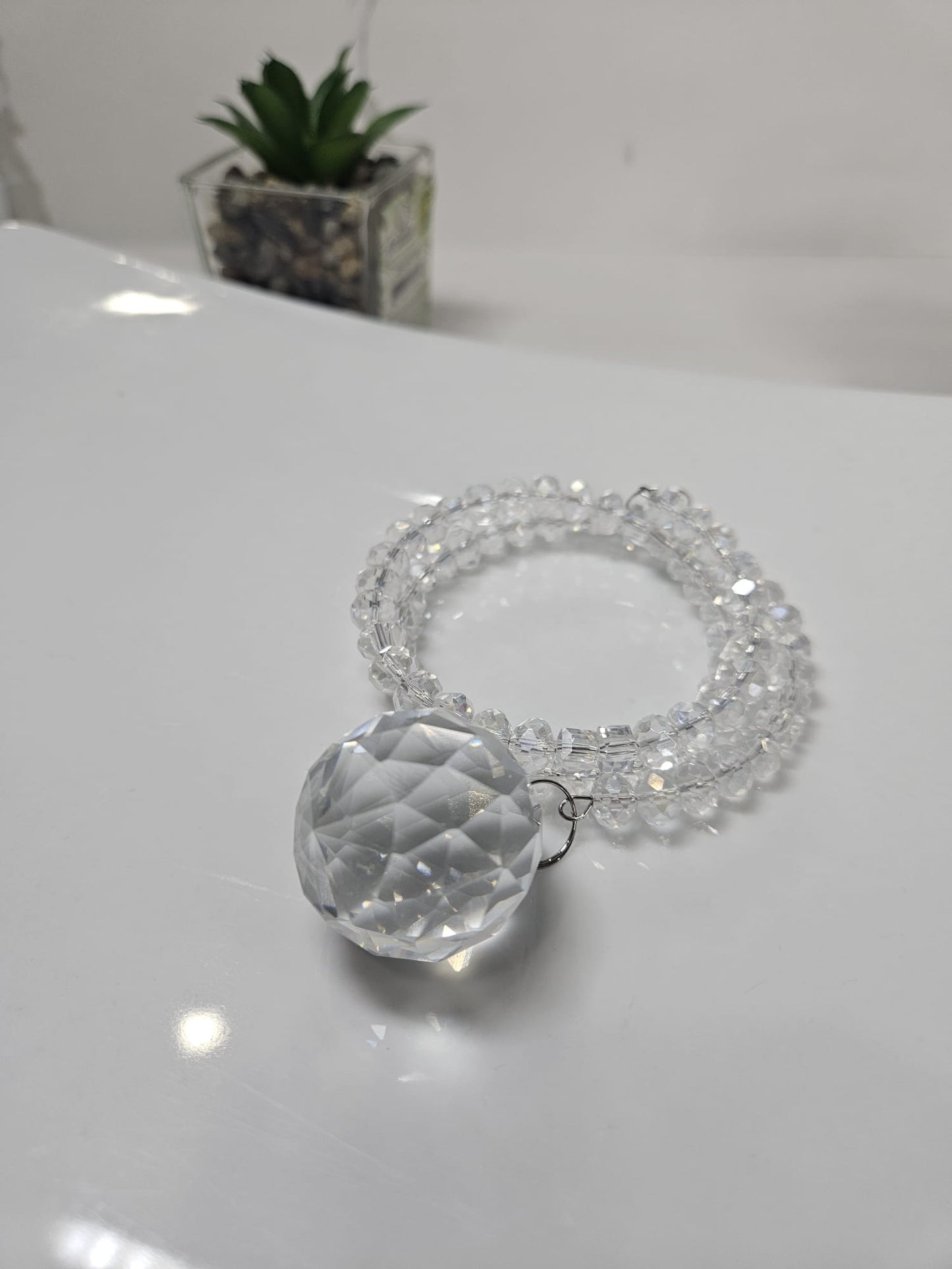 Crystal Spiral Suncatcher | Handmade Sunlight Reflector and Window Décor